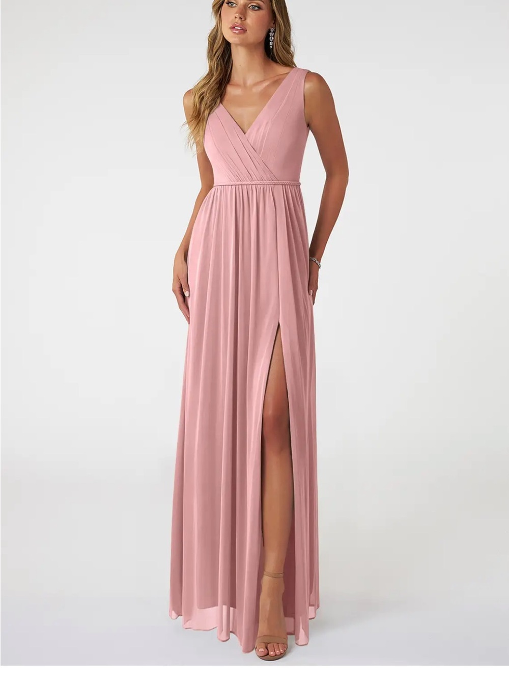 Azazie Tanicia Dusty Rose Dress